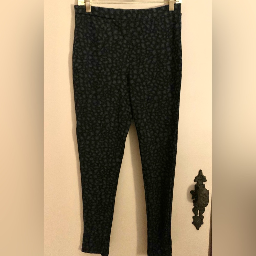 Workshop Black and Gray Patterned Leggings